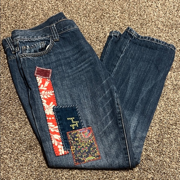 CAbi Denim - Cabi embellished cropped jeans